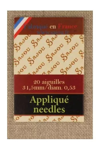 Sajou 20 appliqué sewing needles n°11 Sajou