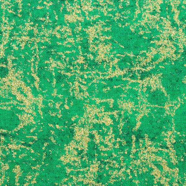 FABRIC-GLITTER Emerald 100%COTTON