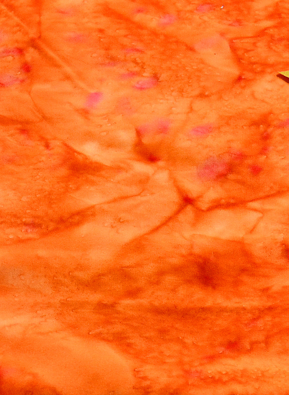 orange batik The price indicated is for 25cm. Multiple quantities will be cut as one continuous piece