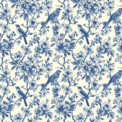 TOILE DE JOUY DV6621  The price indicated is for 25cm. Multiple quantities will be cut as one continuous piece