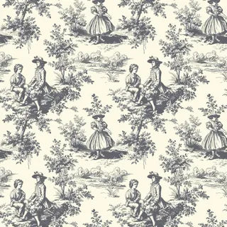 DV6623 toile de jouy  The price indicated is for 25cm. Multiple quantities will be cut as one continuous piece