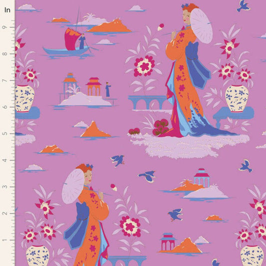 tilda bloomsville graden vista iris fabric The price indicated is for 25cm. Multiple quantities will be cut as one continuous piece