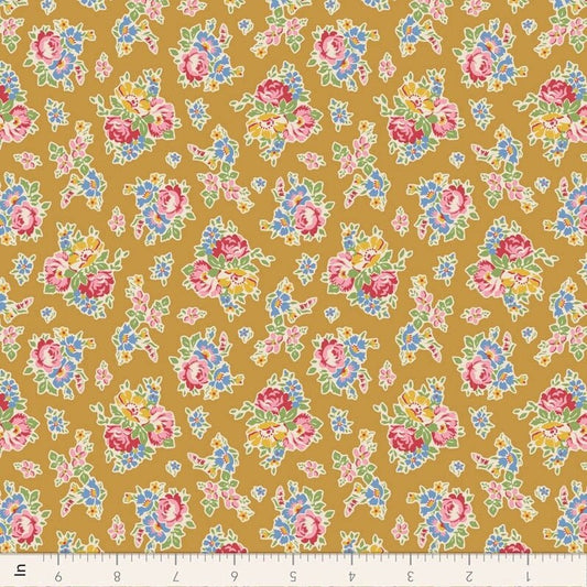 tilda jubilee mustard fabric The price indicated is for 25cm. Multiple quantities will be cut as one continuous piece