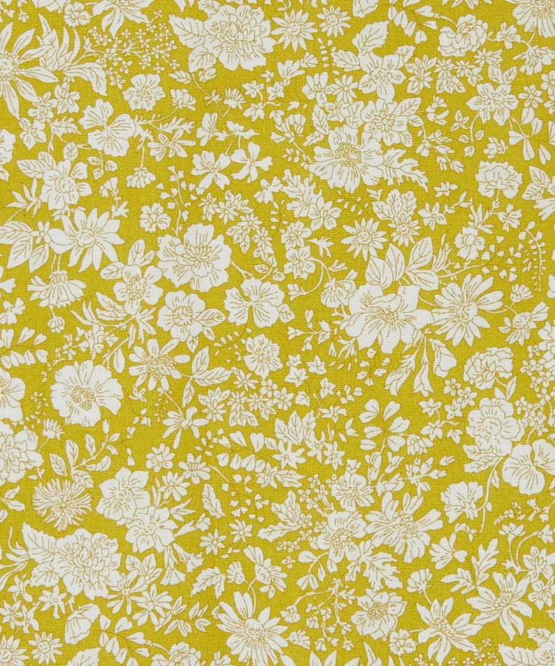 Liberty of London Quilting Fabric - Emily Belle Lime cotton