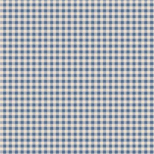 Creating Memories Woven- Gingham Blue The price indicated is for 25cm. Multiple quantities will be cut as one continuous piece