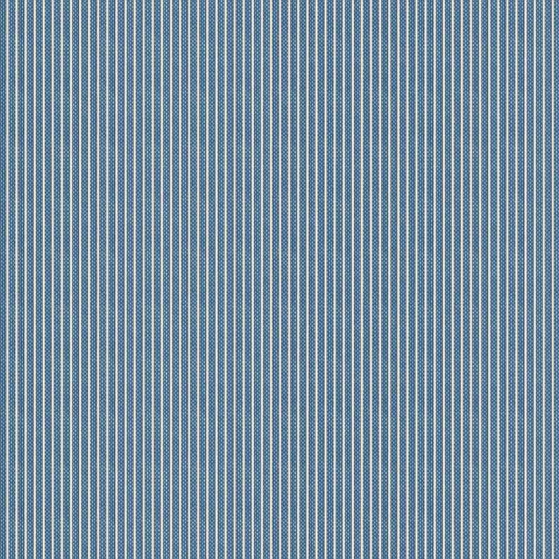 creating memories woven 160070 tinystripe blue fabric The price indicated is for 25cm. Multiple quantities will be cut as one continuous piece