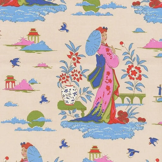 Tilda bloomsville garden vista dove fabric The price indicated is for 25cm. Multiple quantities will be cut as one continuous piece