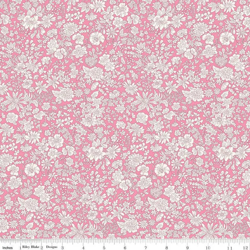 Liberty of London Quilting Fabric - Emily Belle Vintage Pink cotton