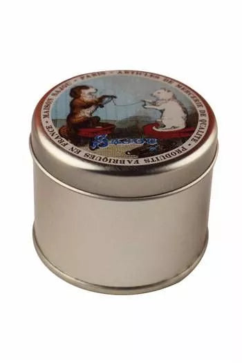 Sajou Round high storage tin Cat and Dog winding