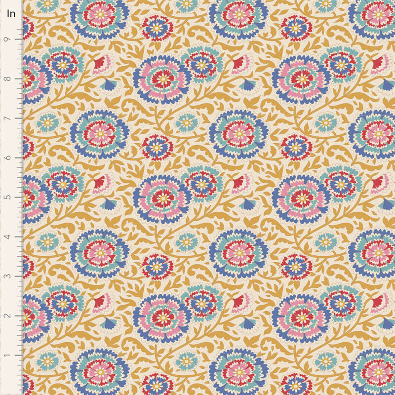 tilda jubilee mustard fabric The price indicated is for 25cm. Multiple quantities will be cut as one continuous piece