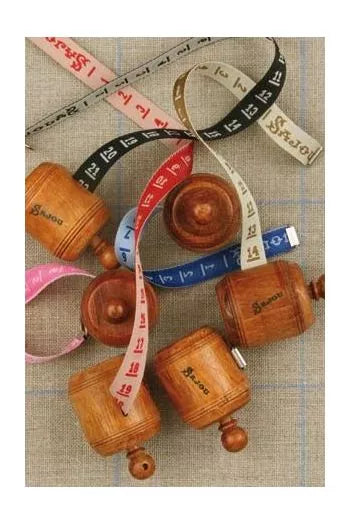 SAJOU Wooden tape measure Pink ribbon
